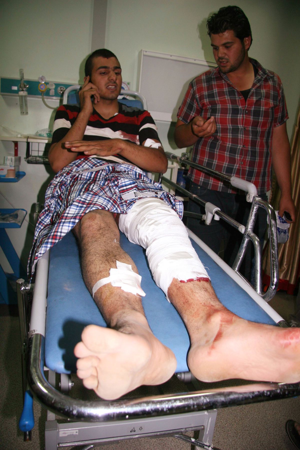 10 Yaralı Suriyeli Kilis\'e Getirildi