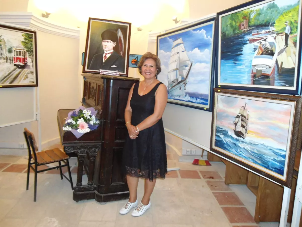 Akbük Kütüphanesinde Resim Sergisi…