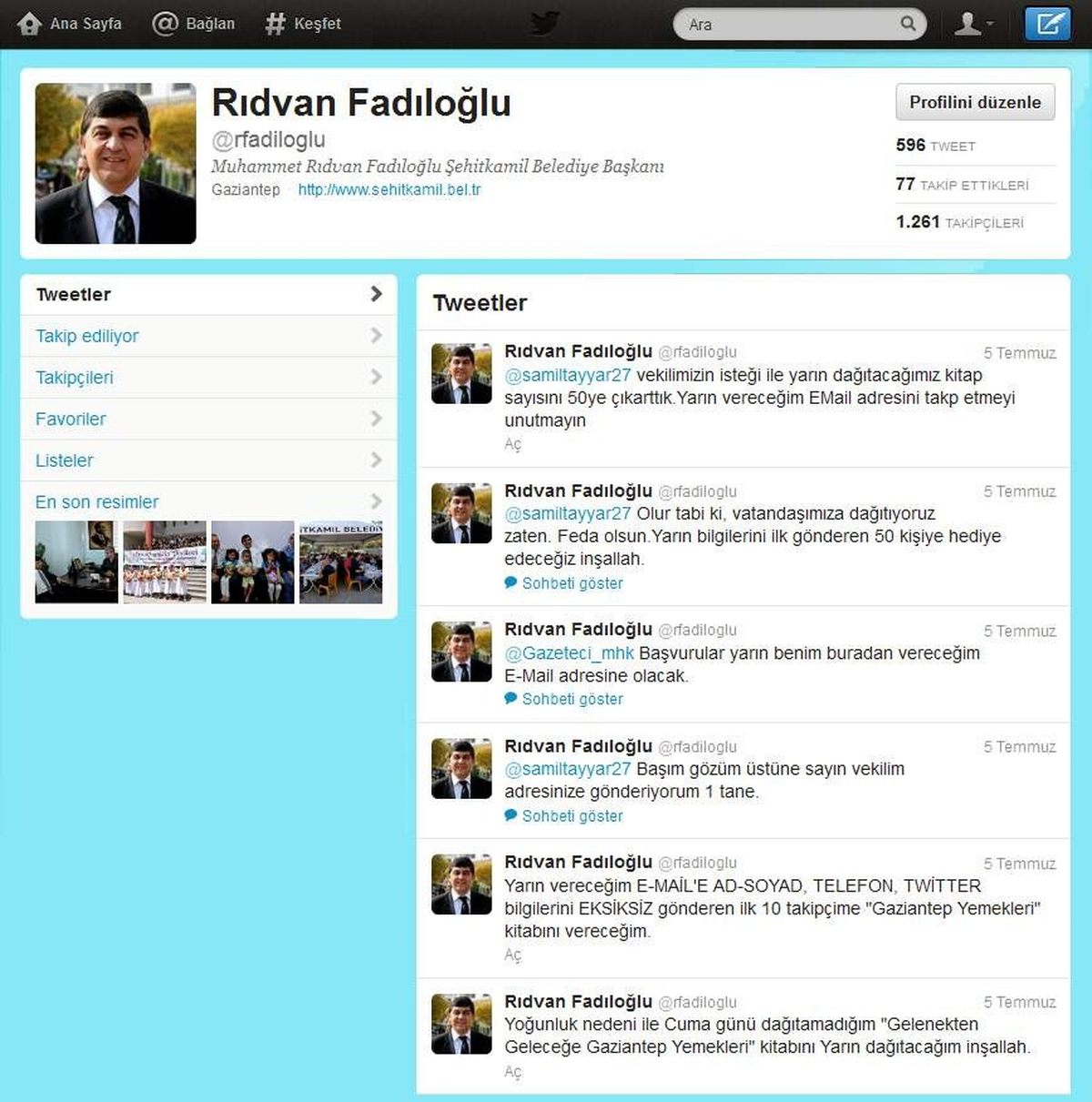 Başkan Fadıloğlu\'ndan Sosyal Medya Takipçilerine Hediye