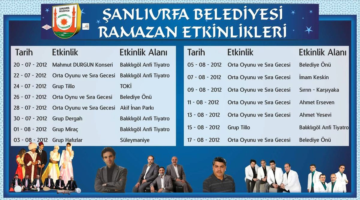 Şanlıurfa Belediyesi\'nden Ramazan Ayı Etkinlikleri