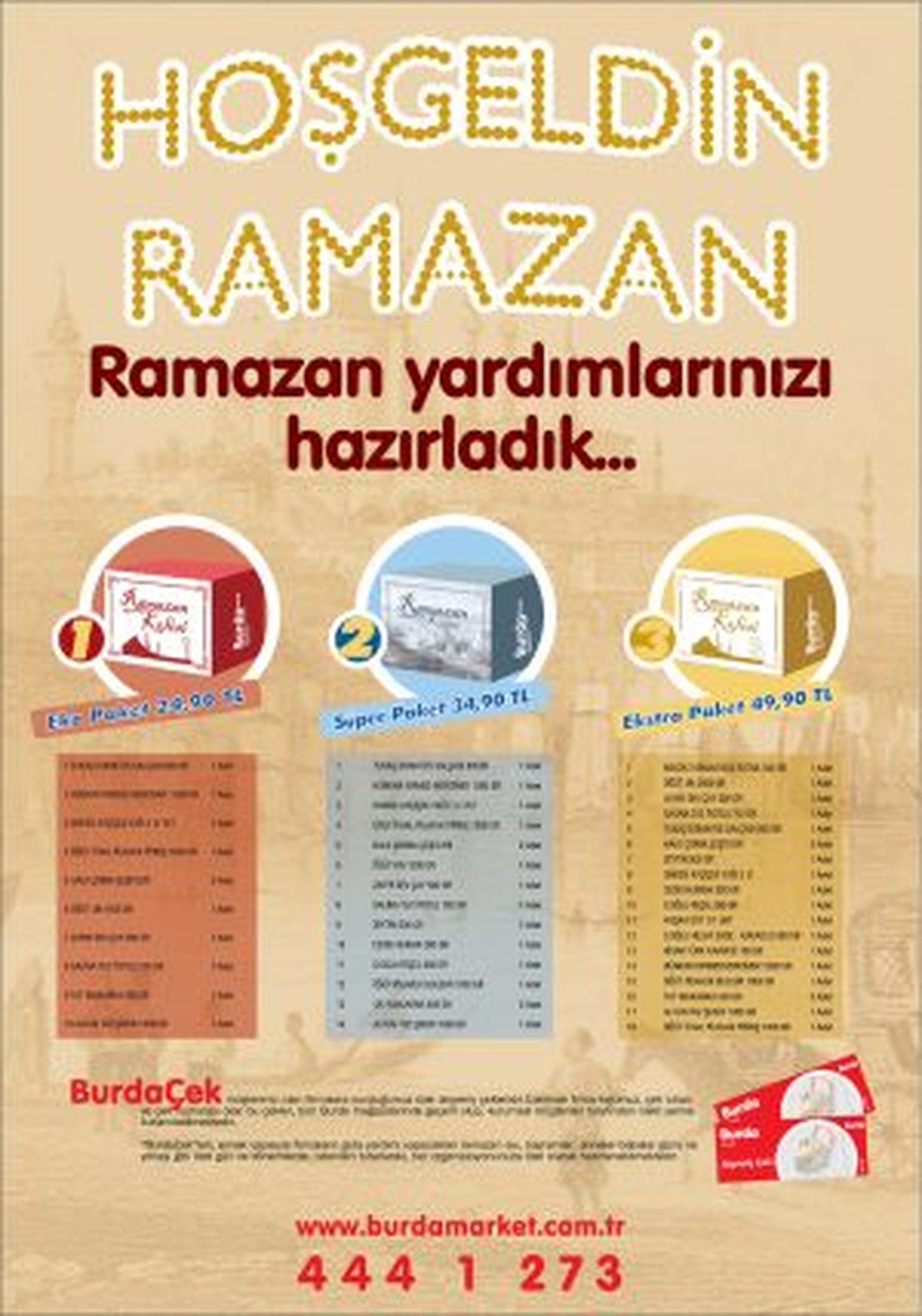 Her Bütçeye Uygun Ramazan Paketi Seçenekleri Burda da!