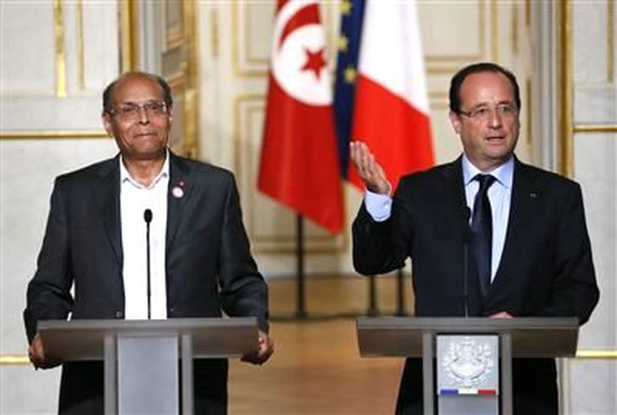 Hollande, Tunuslu Mevkidaşı Marzuki ile Görüştü