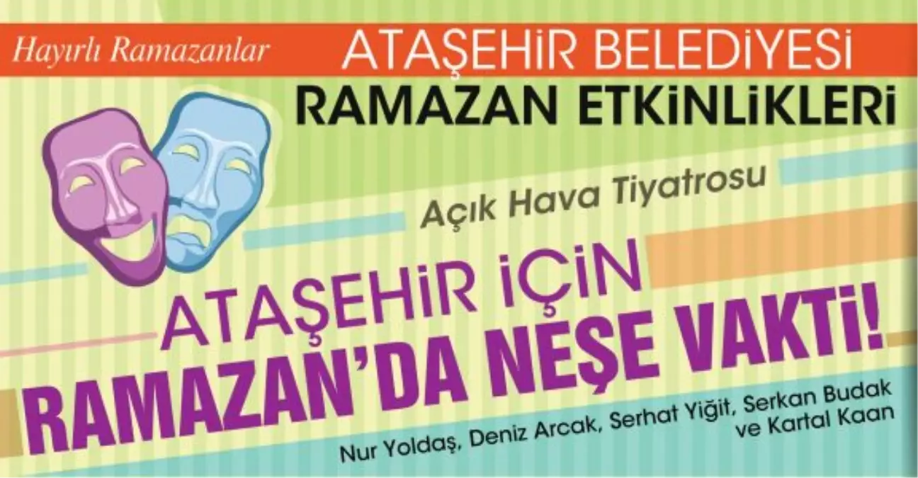 Ramazan'da Mahallelere Tiyatro ve Sinema Geliyor