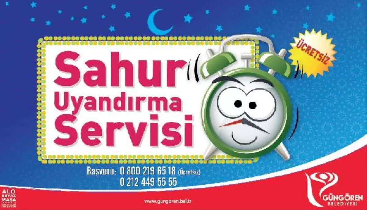 Güngören Belediyesi, Sahur İçin \'Uyandırma Servisi\' Kurdu