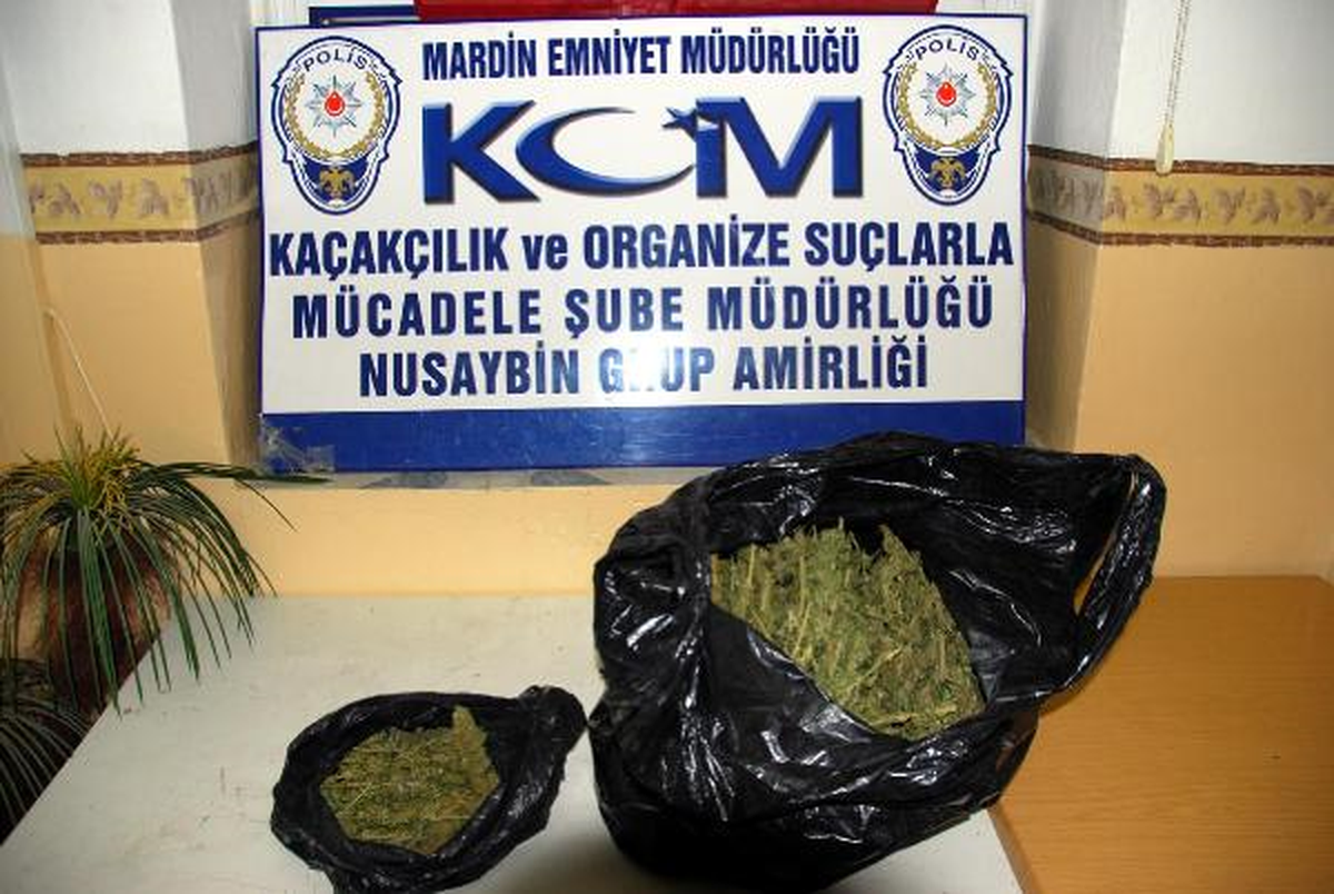Mardin\'de Silah ve Esrar Operasyonu