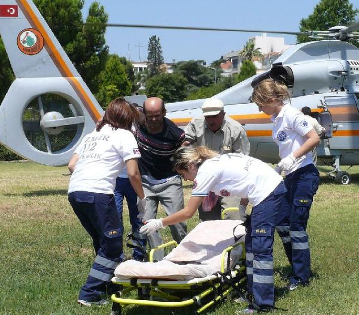 Yılan Sokan İşçiye Helikopterli Müdahale