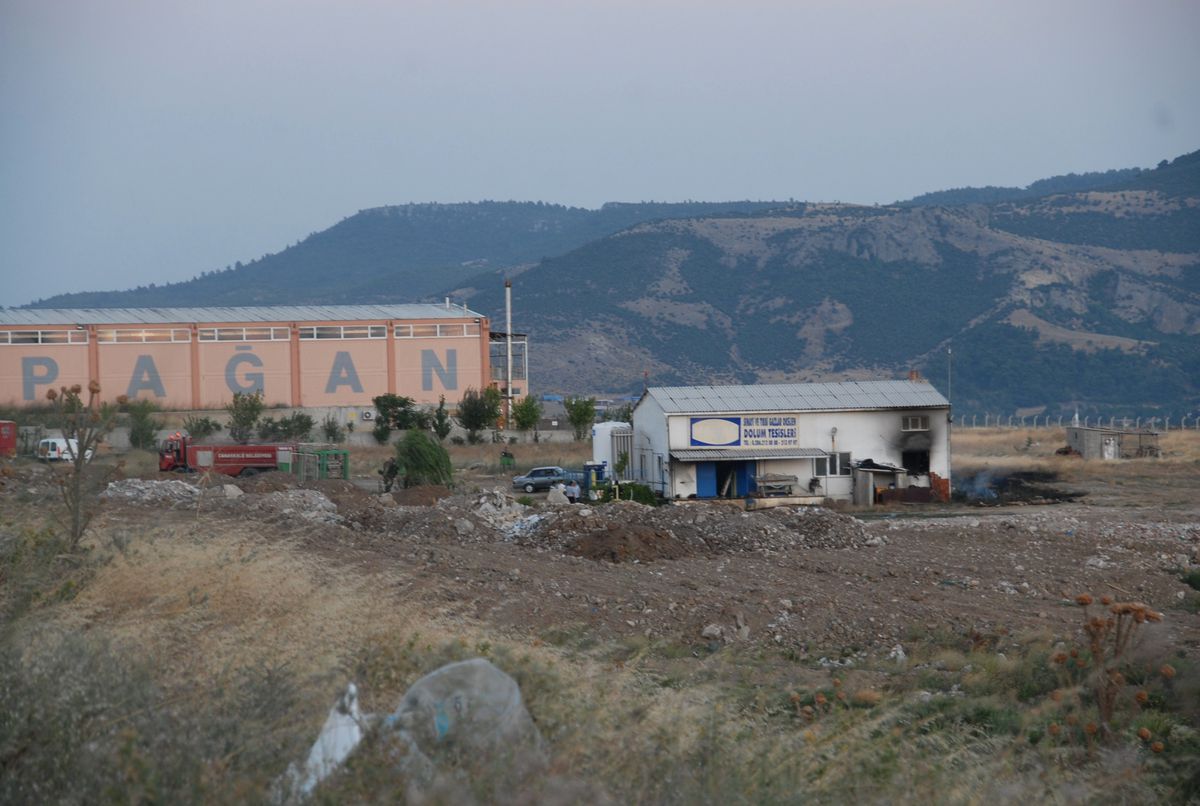 Dolum Tesisinde Yangın