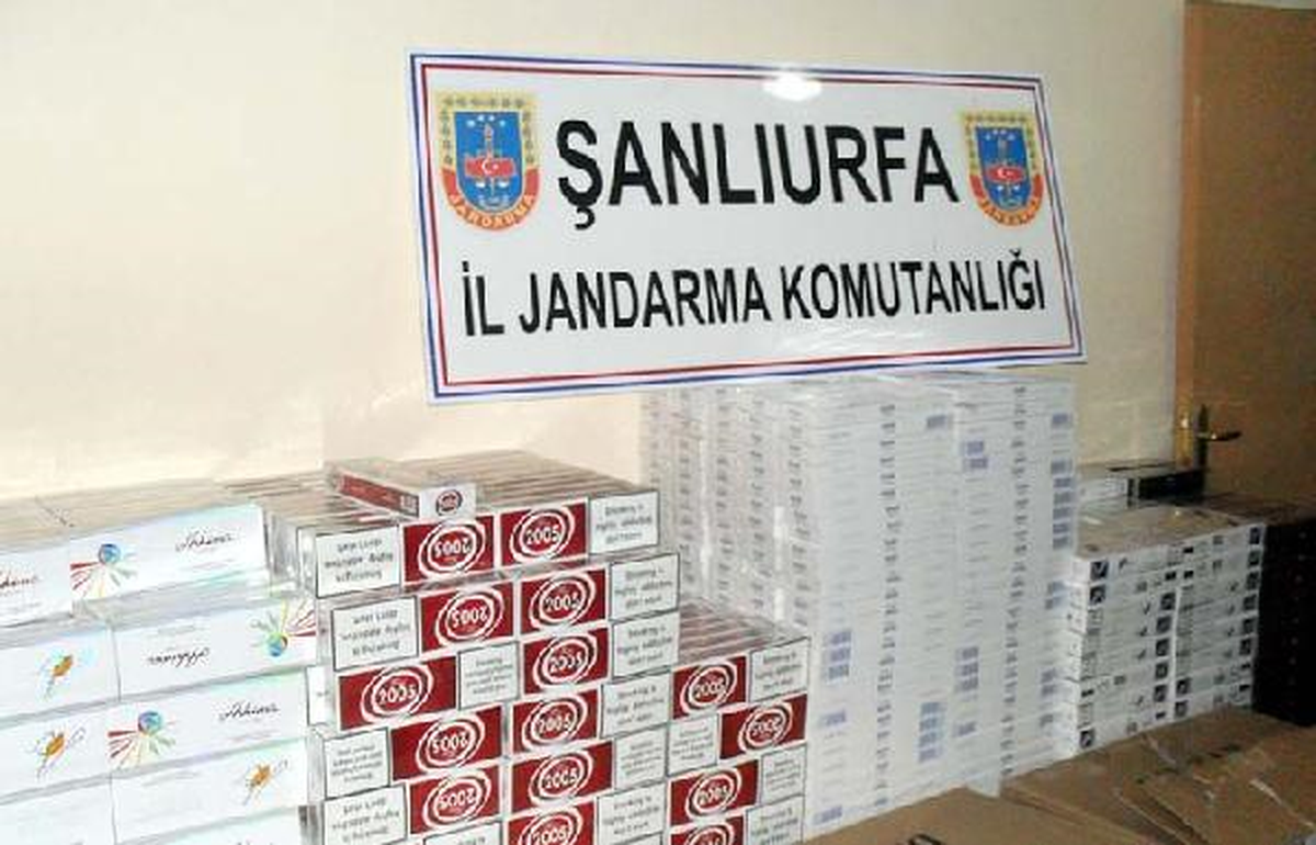 Şanlıurfa\'da 26 Bin 170 Paket Kaçak Sigara Ele Geçirildi