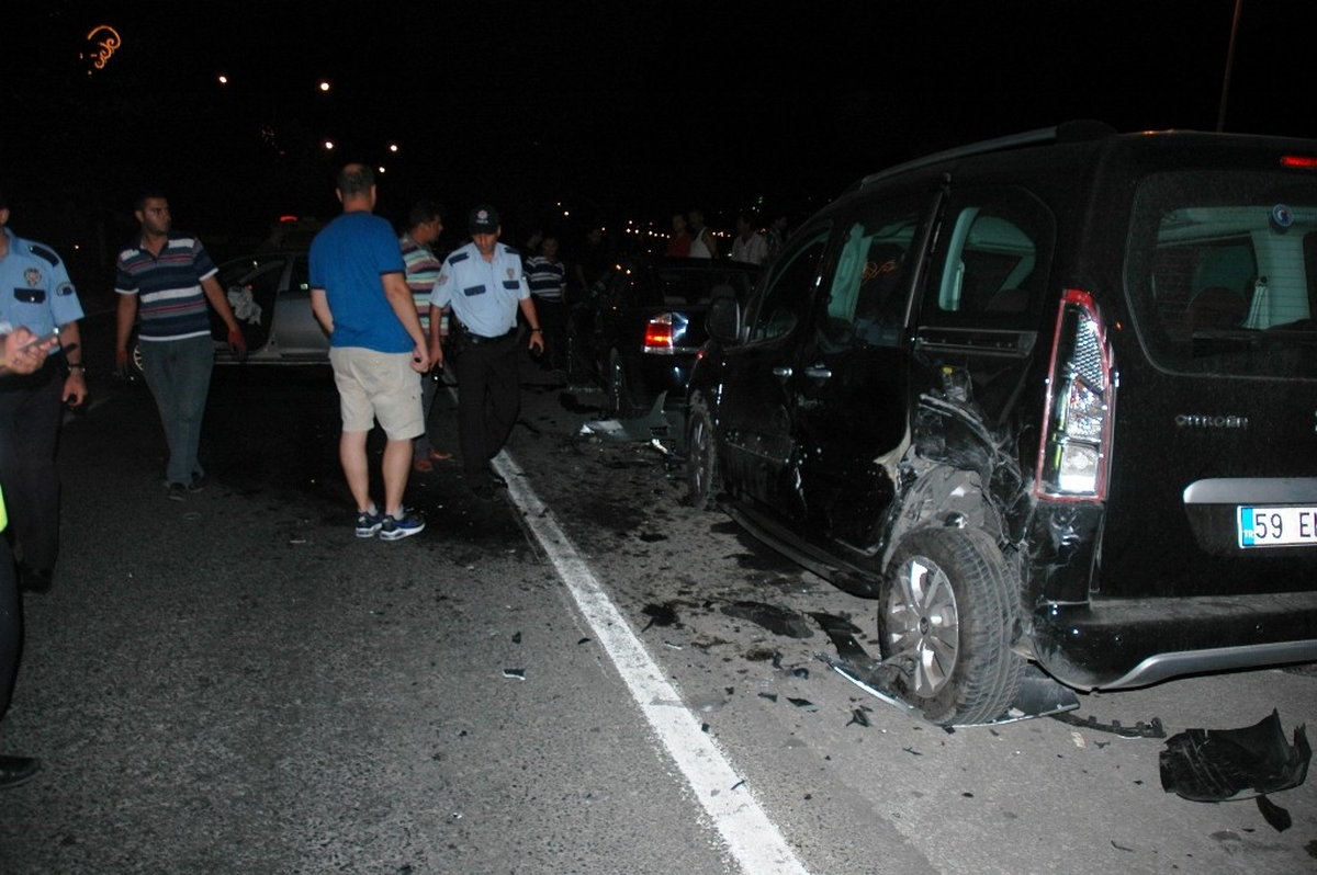 Tekirdağ\'da Trafik Kazası: 1 Yaralı