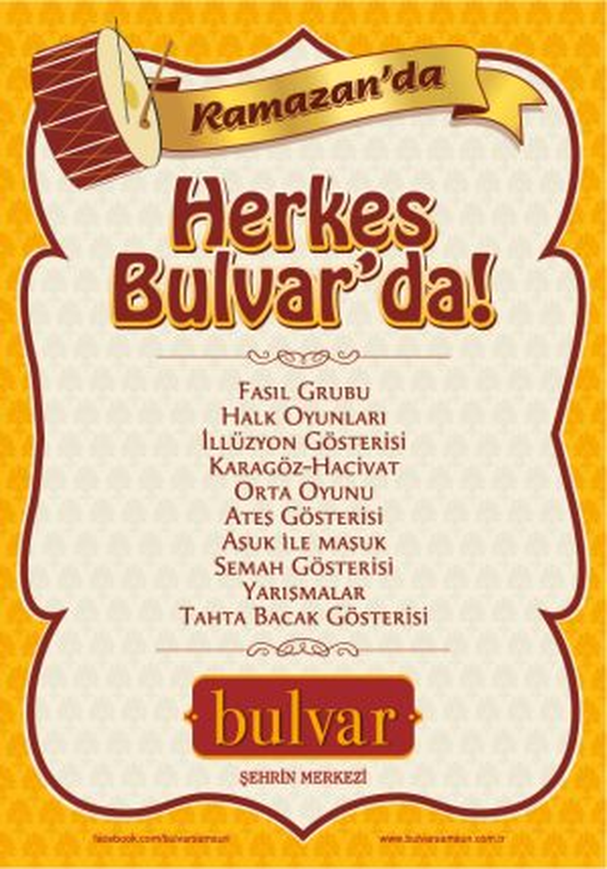 Bulvar, Ramazan Ayına Renk Katacak