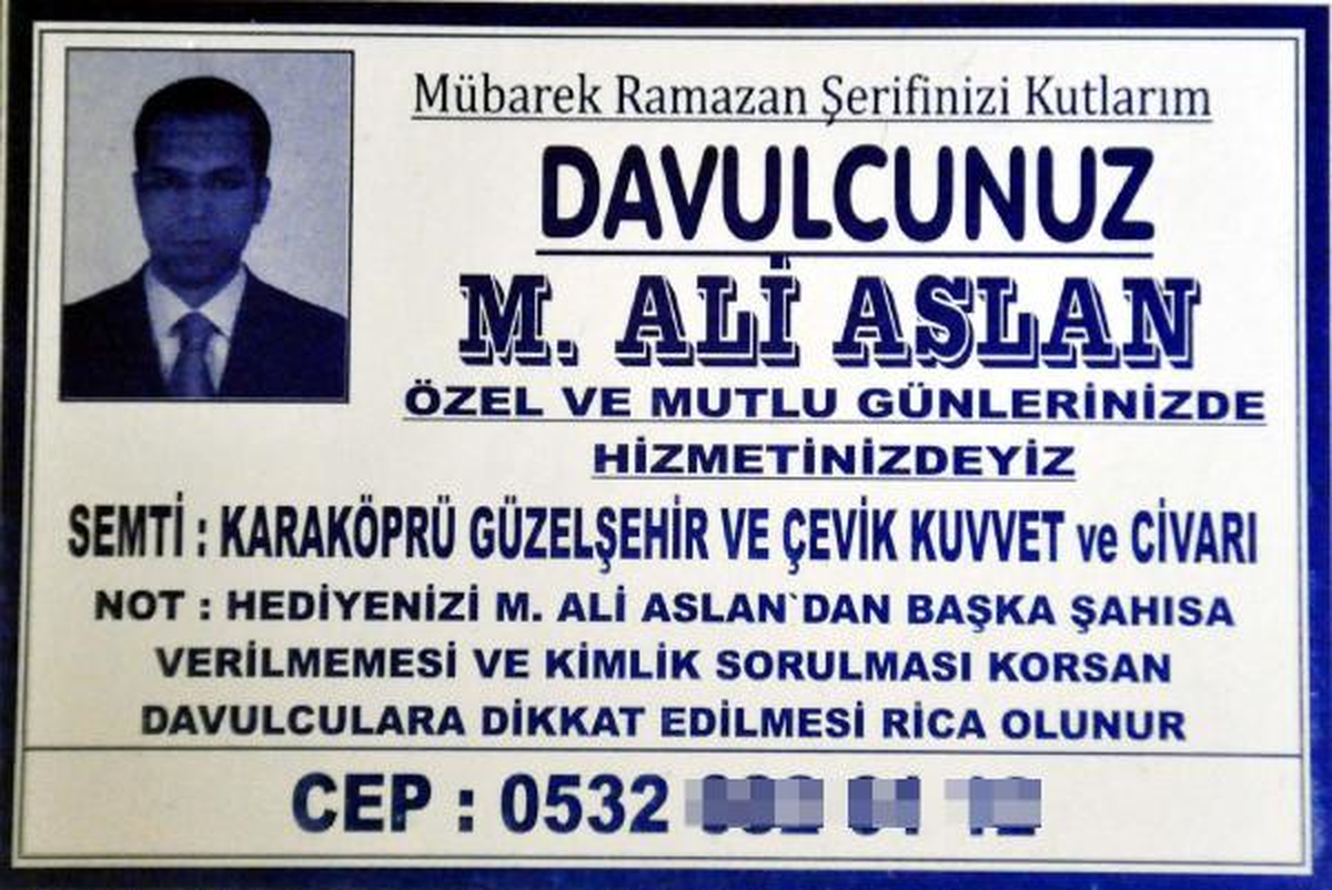 Davulcunun Kartvizitli Bahşiş Kaptırmama Önlemi