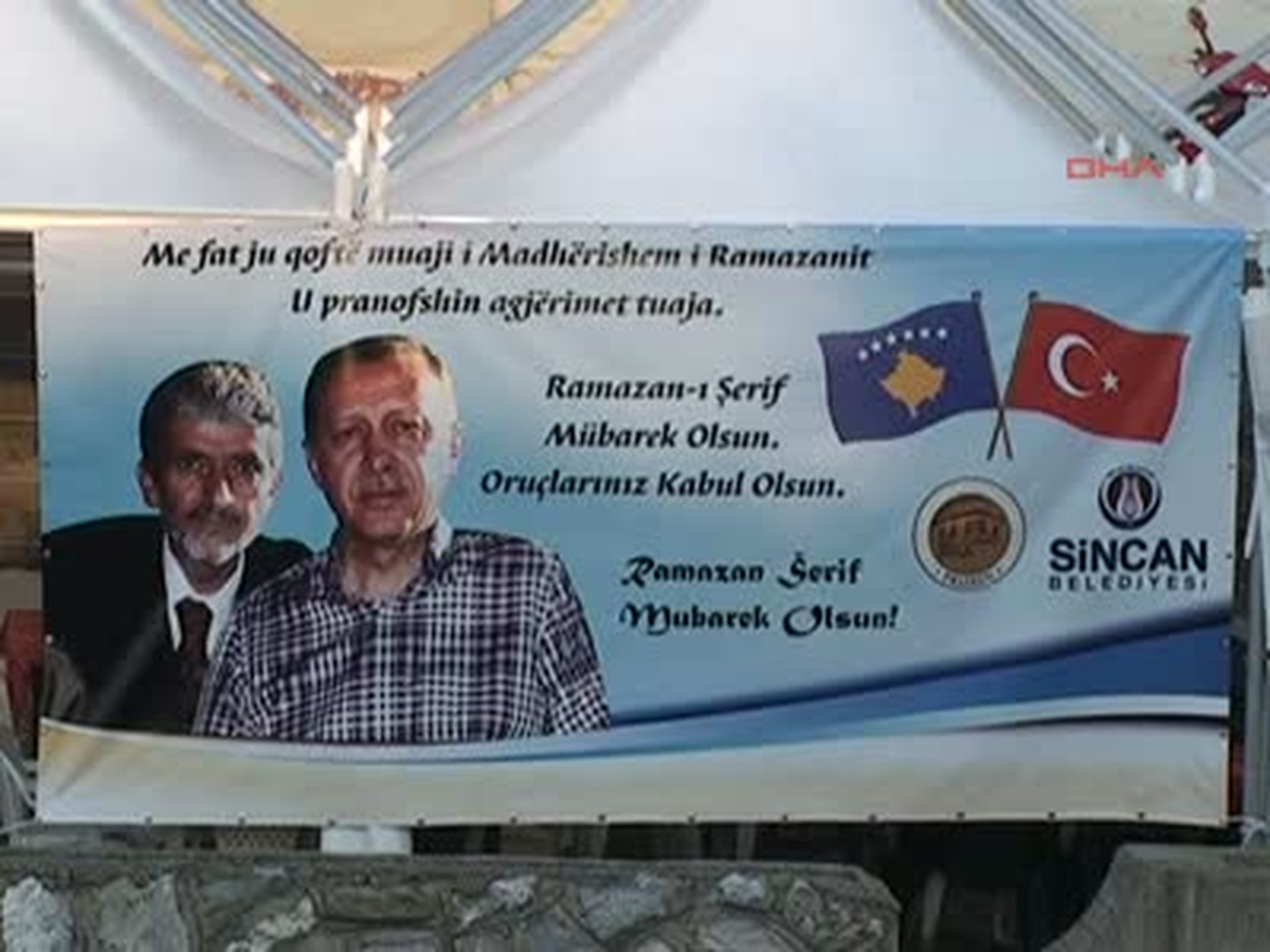 Eksincan Belediyesi\'nden Priştine\'ye İftar Çadırı