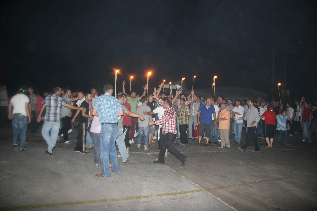 Kocaeli\'de Kamyoncular Eylem Yaptı