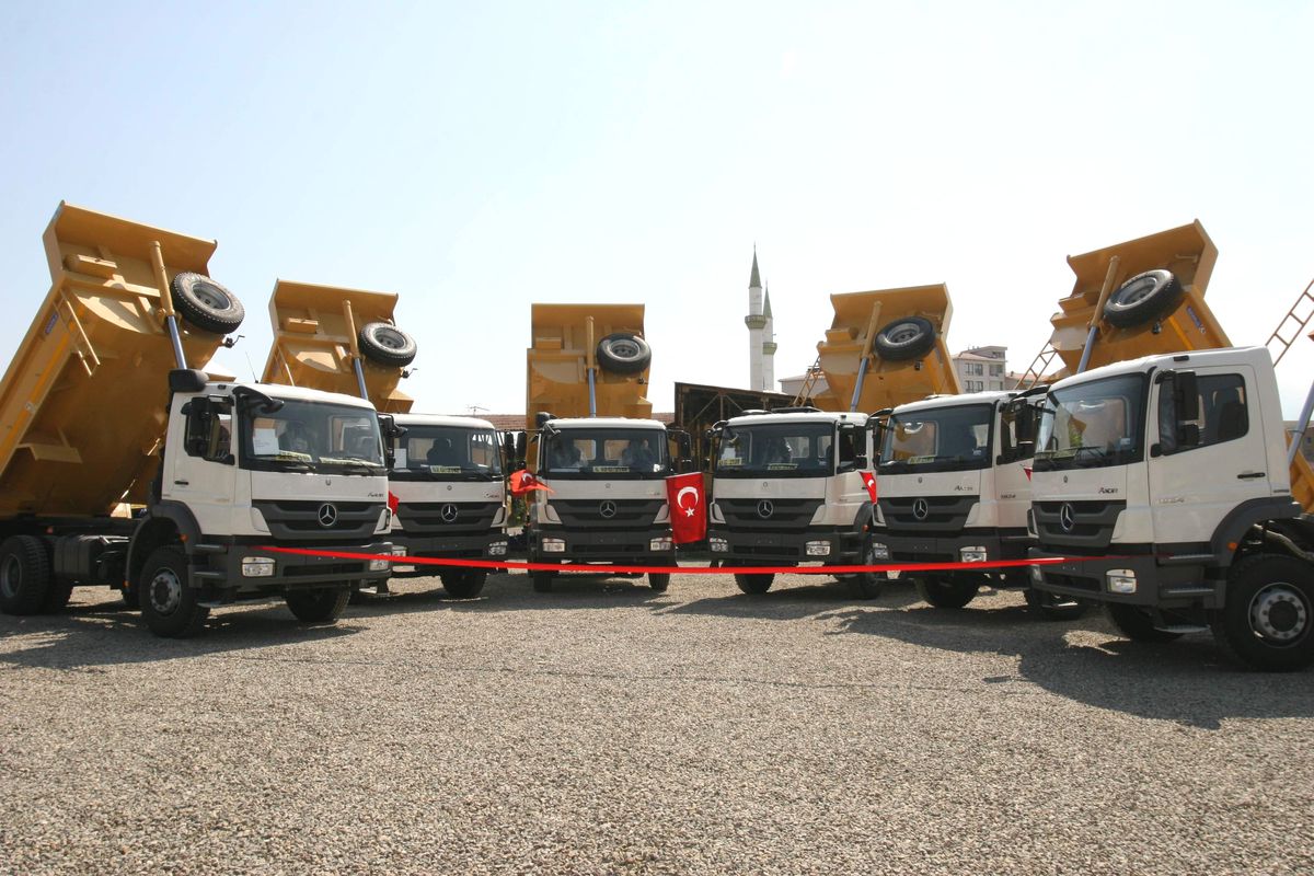 Ordu Özel İdareye 6 Yeni Kamyon