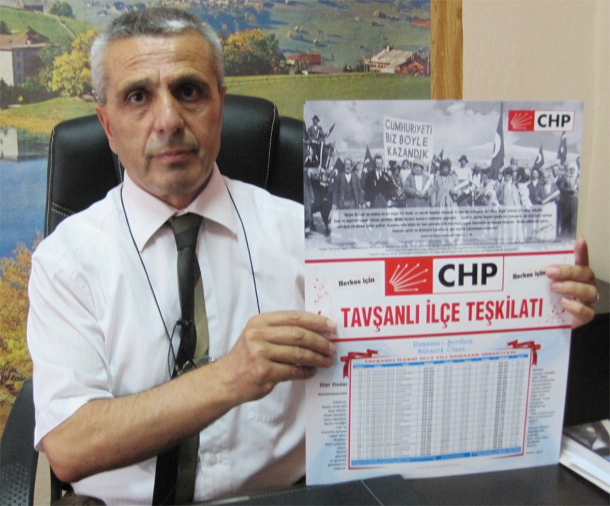 Tavşanlı CHP\'den İmsakiye