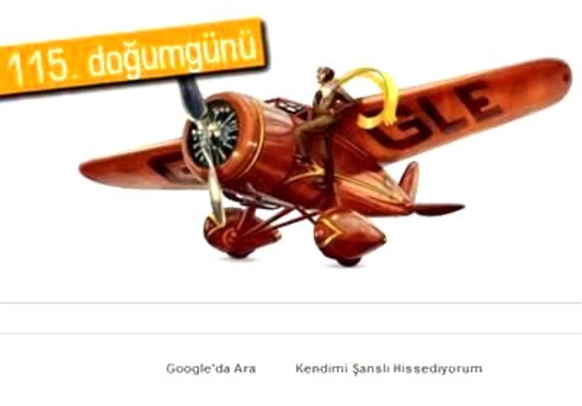 Google\'dan Amelia Earhart\'a Özel Doodle