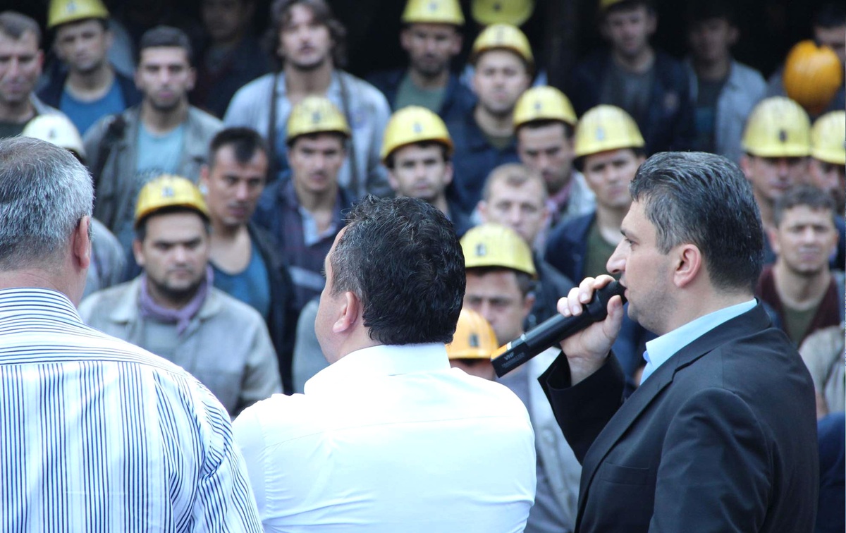 Alabaş Gelik\'te Madencileri Ziyaret Etti