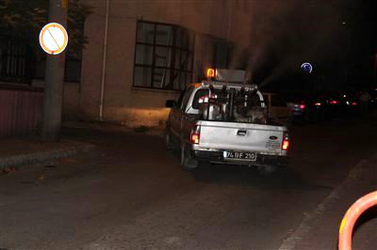 Belediye Haşerelere Karşı İlaçlama Yapıyor