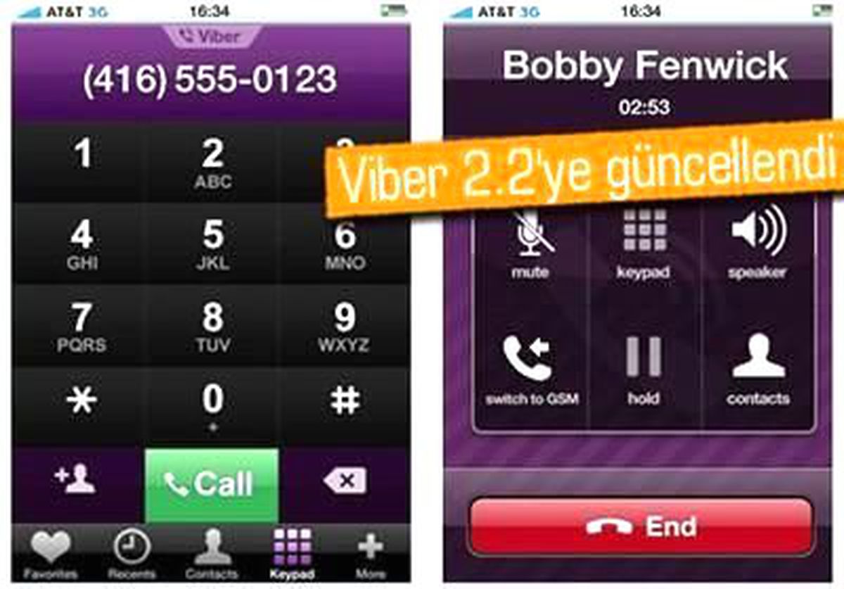 Viber İphone ve Android Uygulamaları Güncellendi