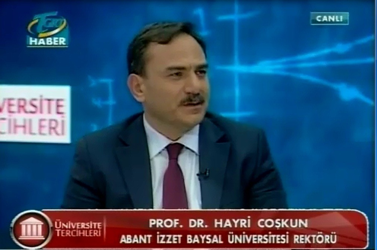 Aibü Rektörü Hayri Coşkun Tgrt Haber Tv\'de Bolu\'yu Anlattı