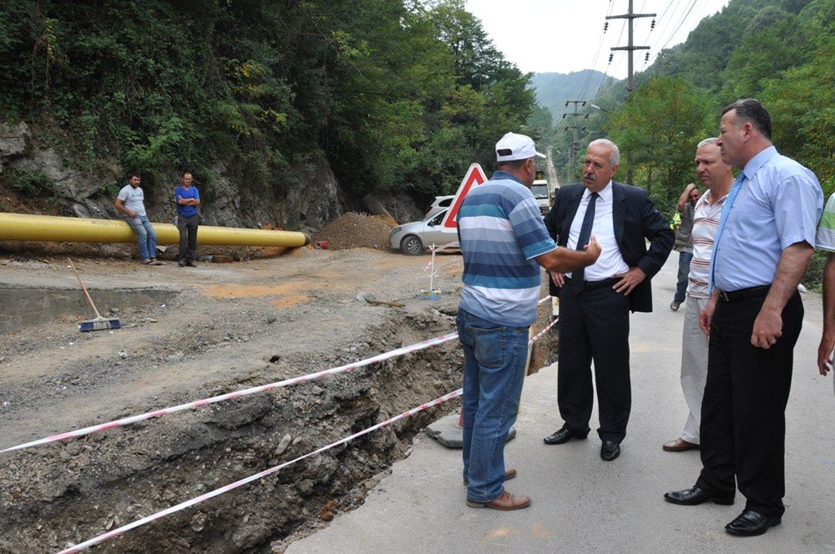 Başkan Akdemir Doğalgaz Çalışmalarını İnceledi