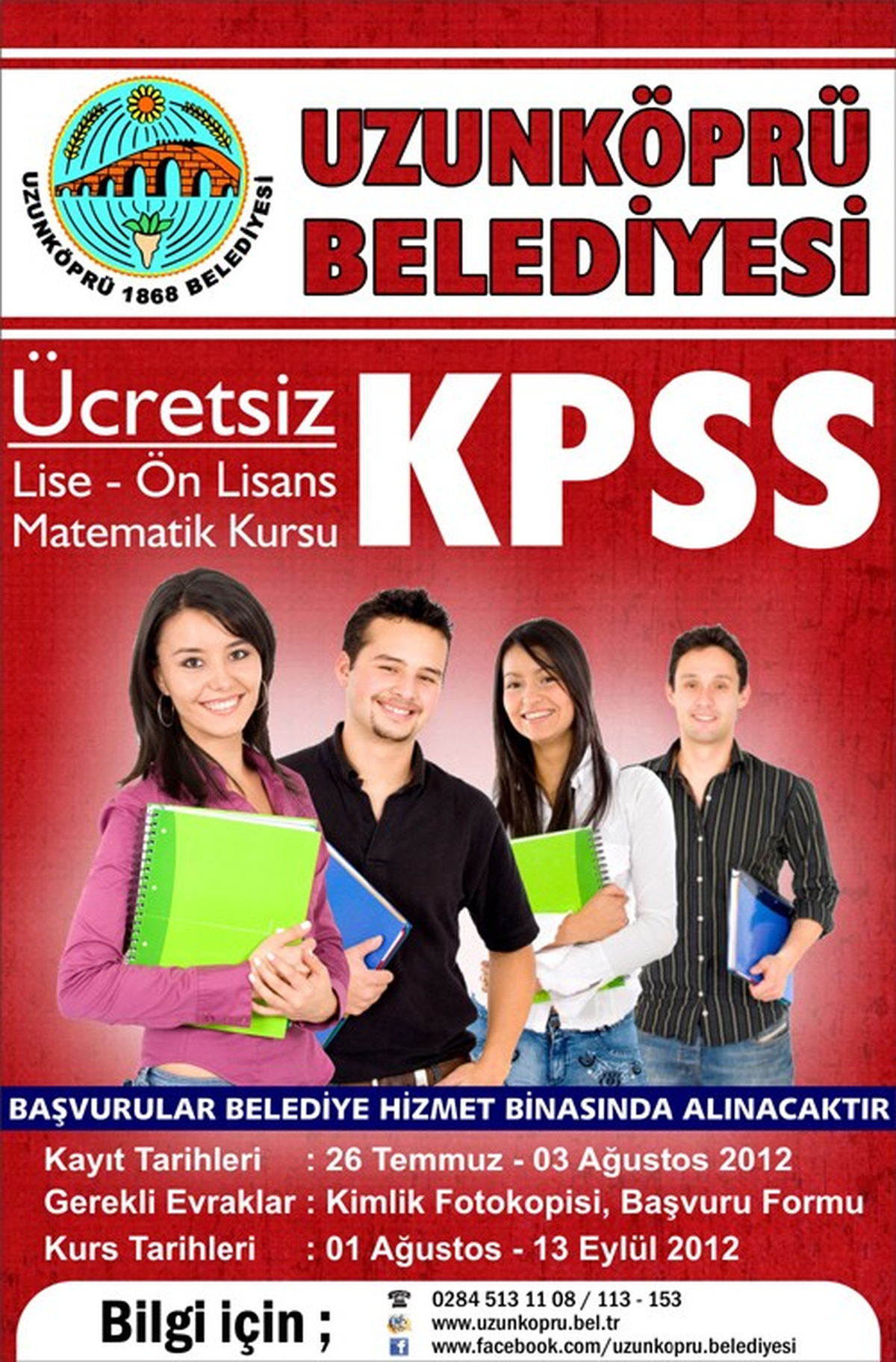 Belediye\'den Öğrencilere Ücretsiz KPSS Matematik Kursu