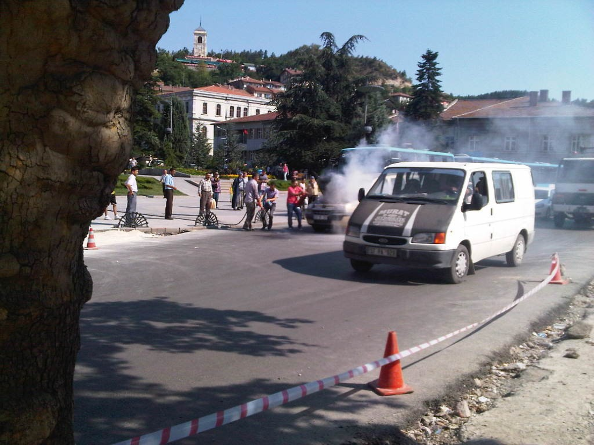 Kastamonu\'da Araba Yandı