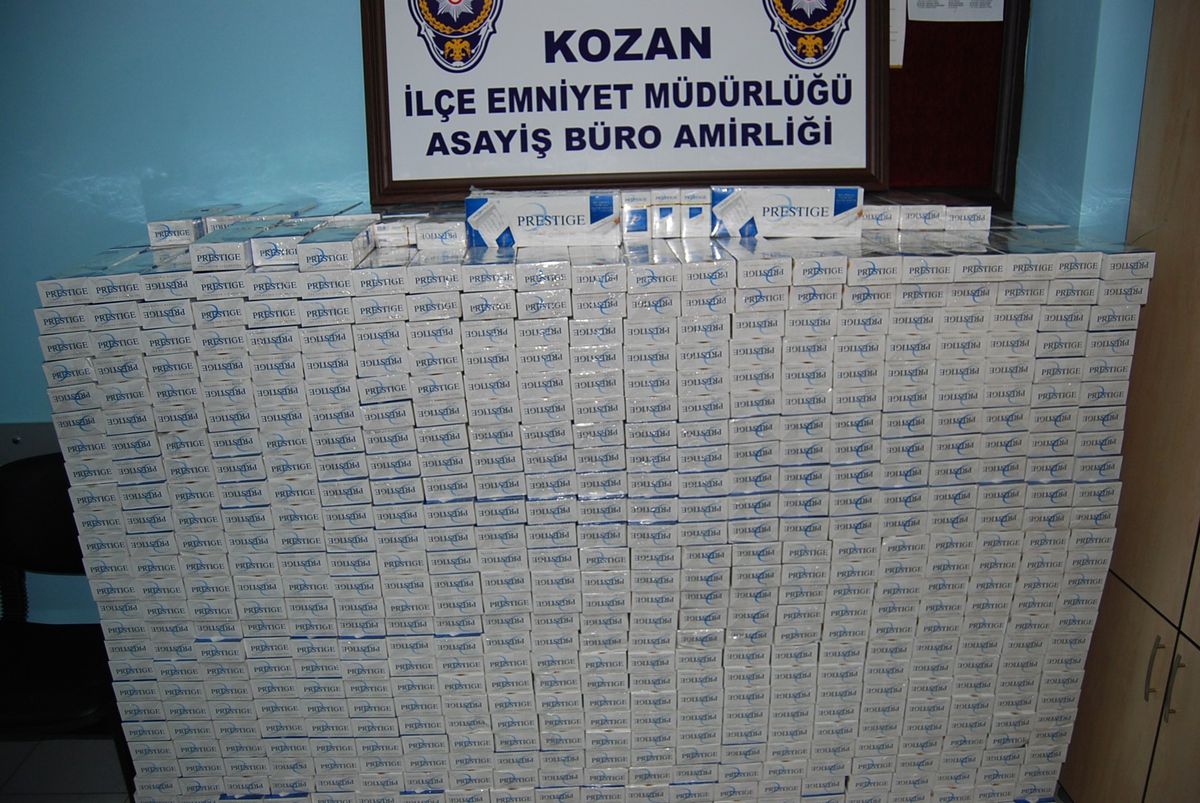 Kozan\'da Kaçak Sigara Operasyonu