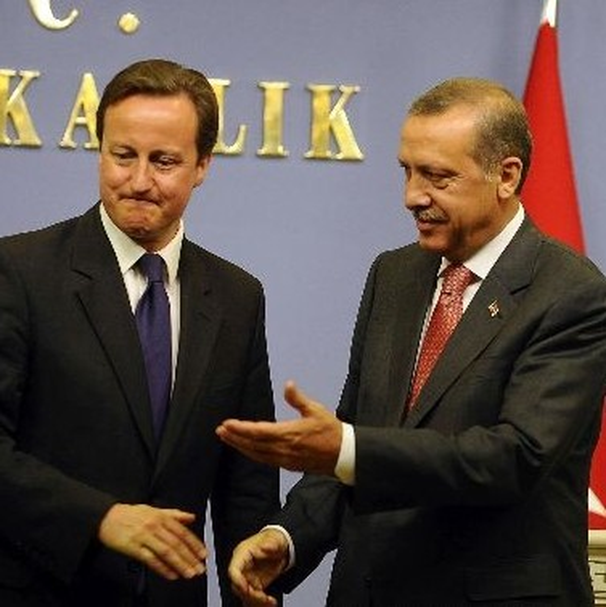 Cameron\'la Ortak Basın Toplantısı Düzenleyen Erdoğan.
