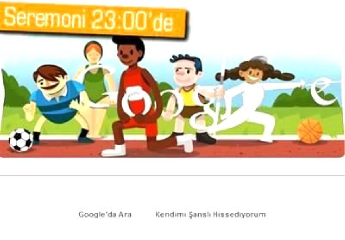 Google\'dan 2012 Londra Olimpiyatları Açılış Seremonisine Özel Doodle