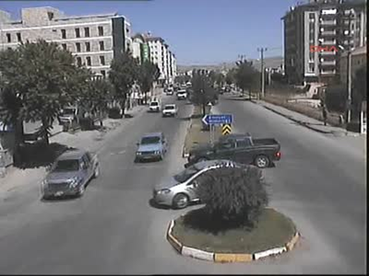 Sivas\'ta Kaza Anları Mobese\'ye Yansıdı