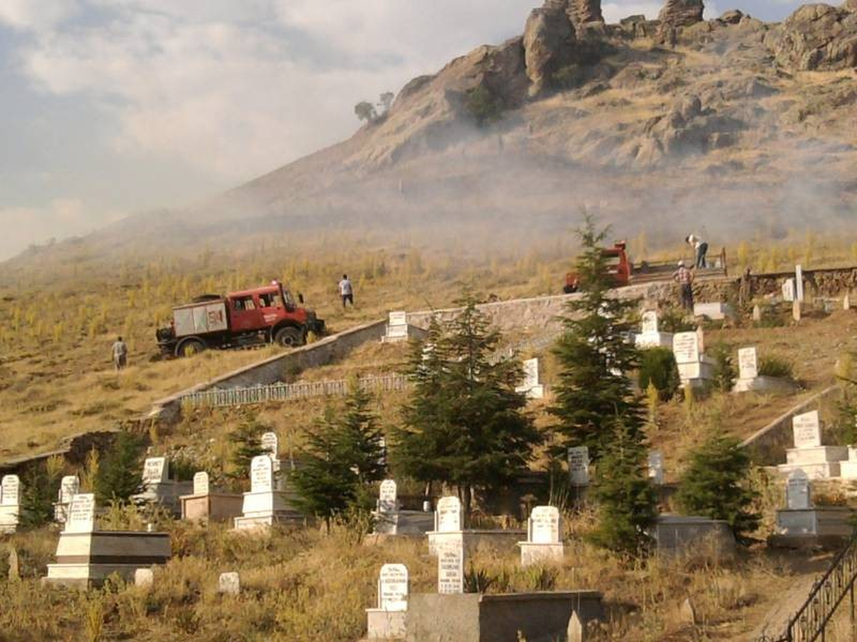 Ulukışla\'da Ot Yangını Korkuttu