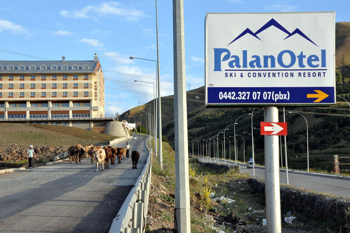 Kayak Merkezi\'nde İlginç Görüntü