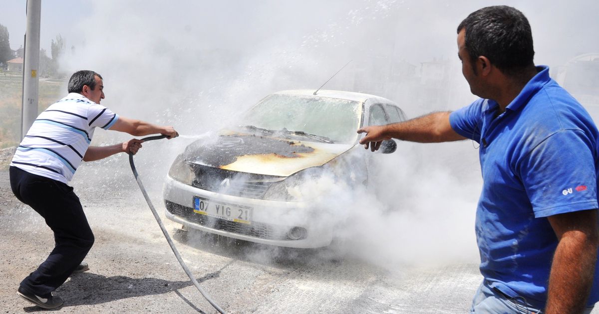 Otomobillerde Korkutan Yangın