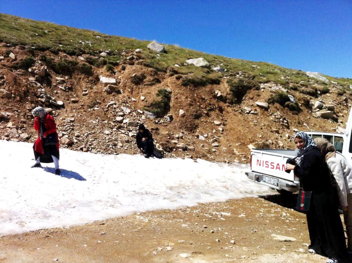 Arapların Uludağ\'da Kar Keyfi