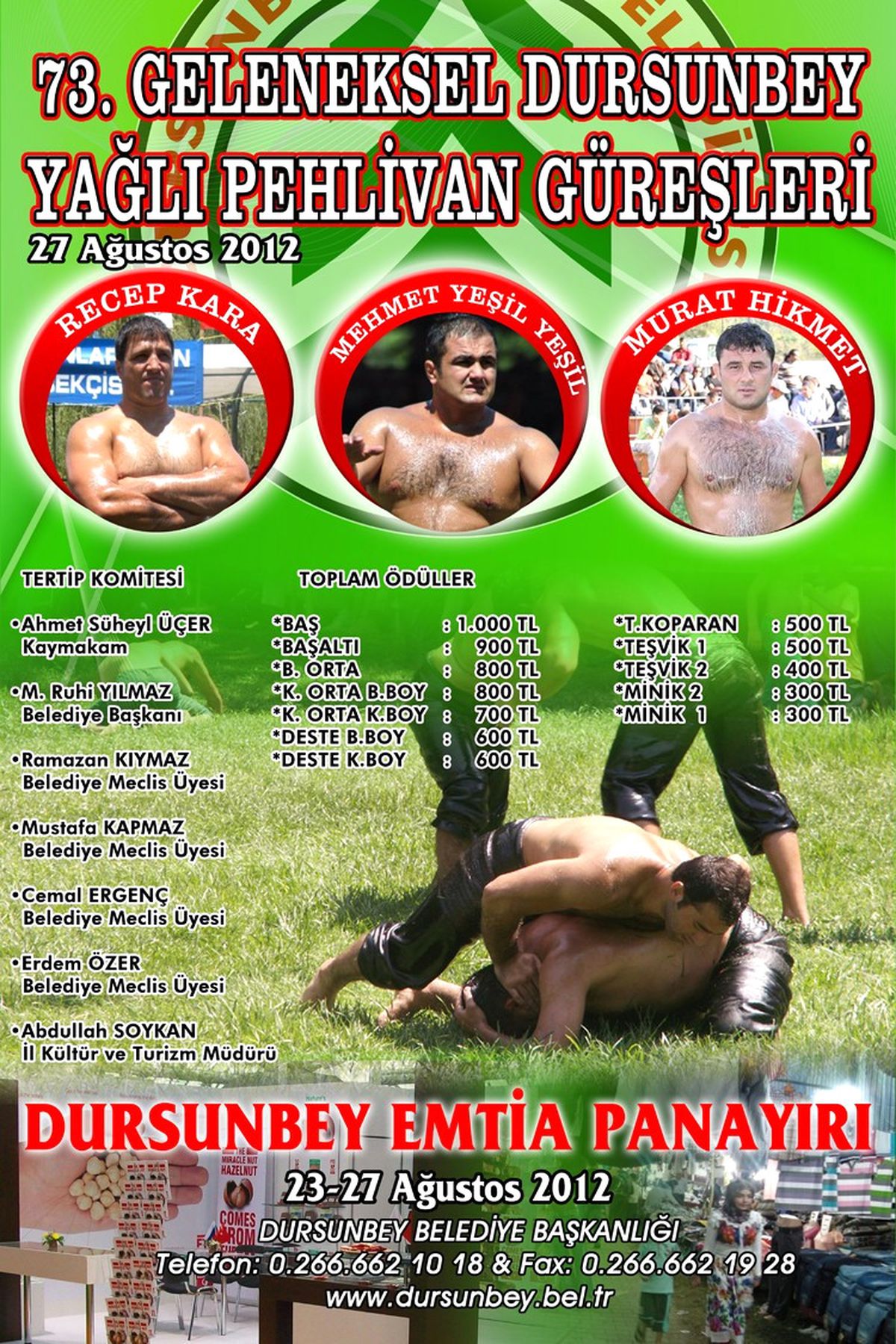 73. Geleneksel Dursunbey Yağlı Güreşleri 27 Ağustos\'ta