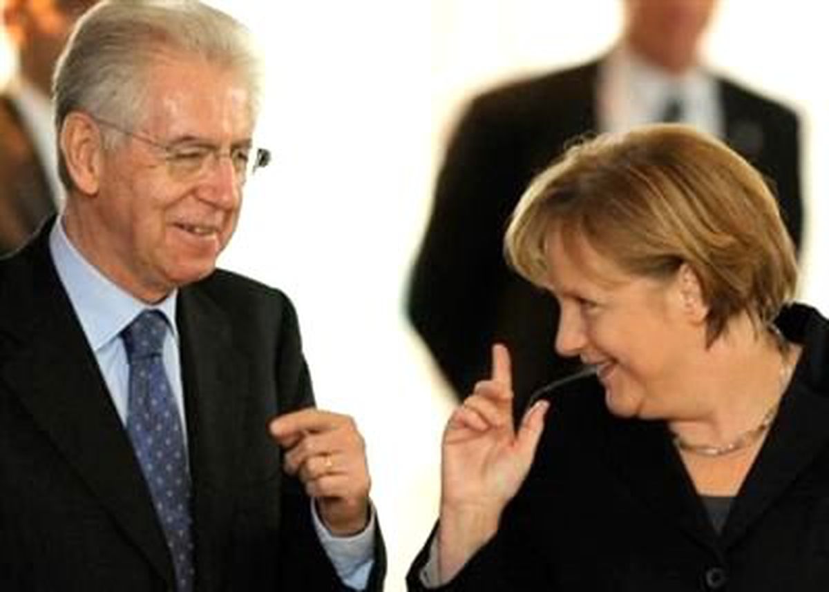 Merkel ve Monti\'den Kurtarma Sözü