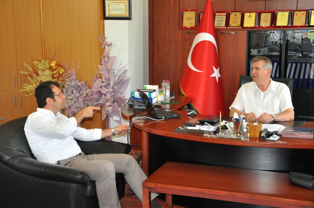 Ekrem İmamoğlu\'ndan Başkan Cem Kara\'ya Ziyaret