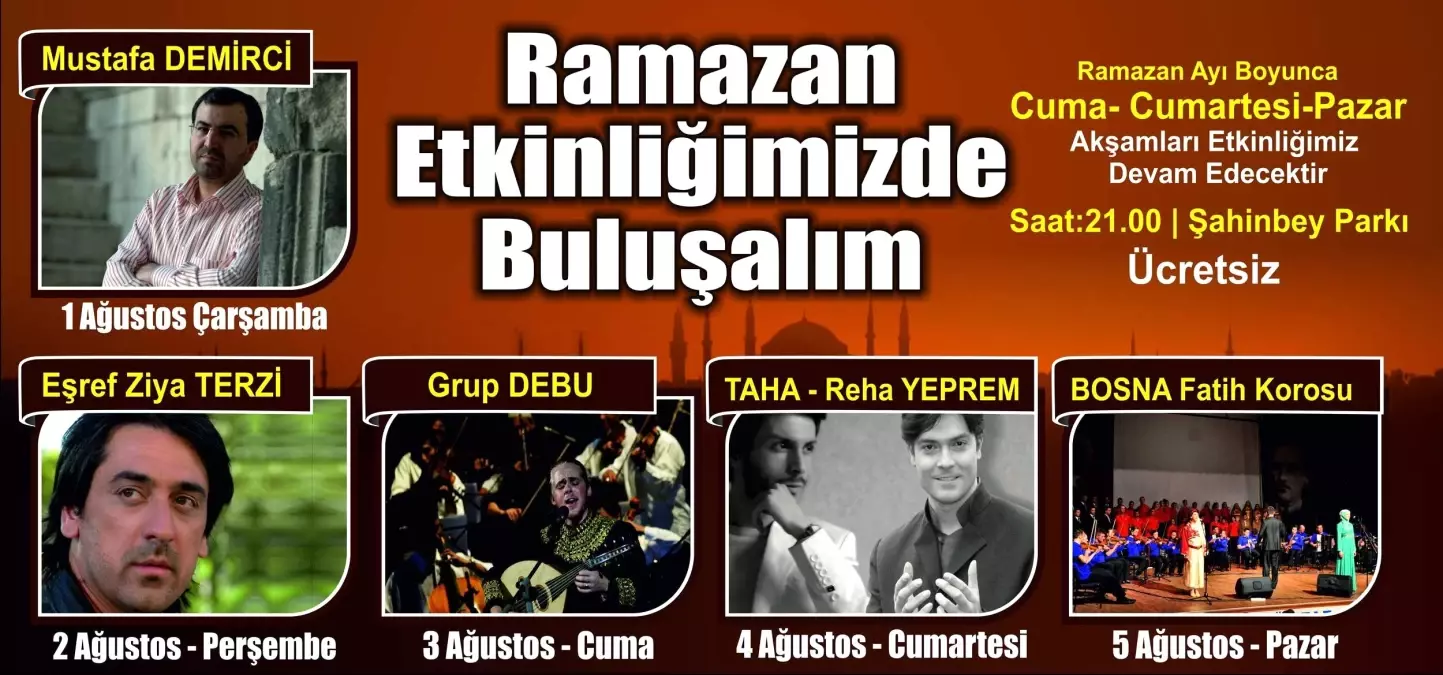 Şahinbeyde Ramazan Etkinlikleri Büyüleyecek