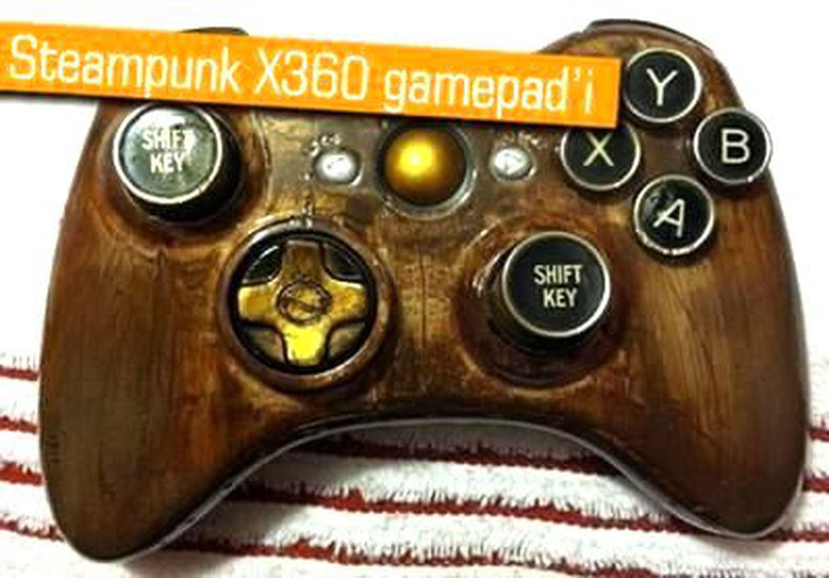 Sizin Hiç 340 Dolarlık Steampunk Tarzda X360 Gamepad\'iniz Oldu Mu?