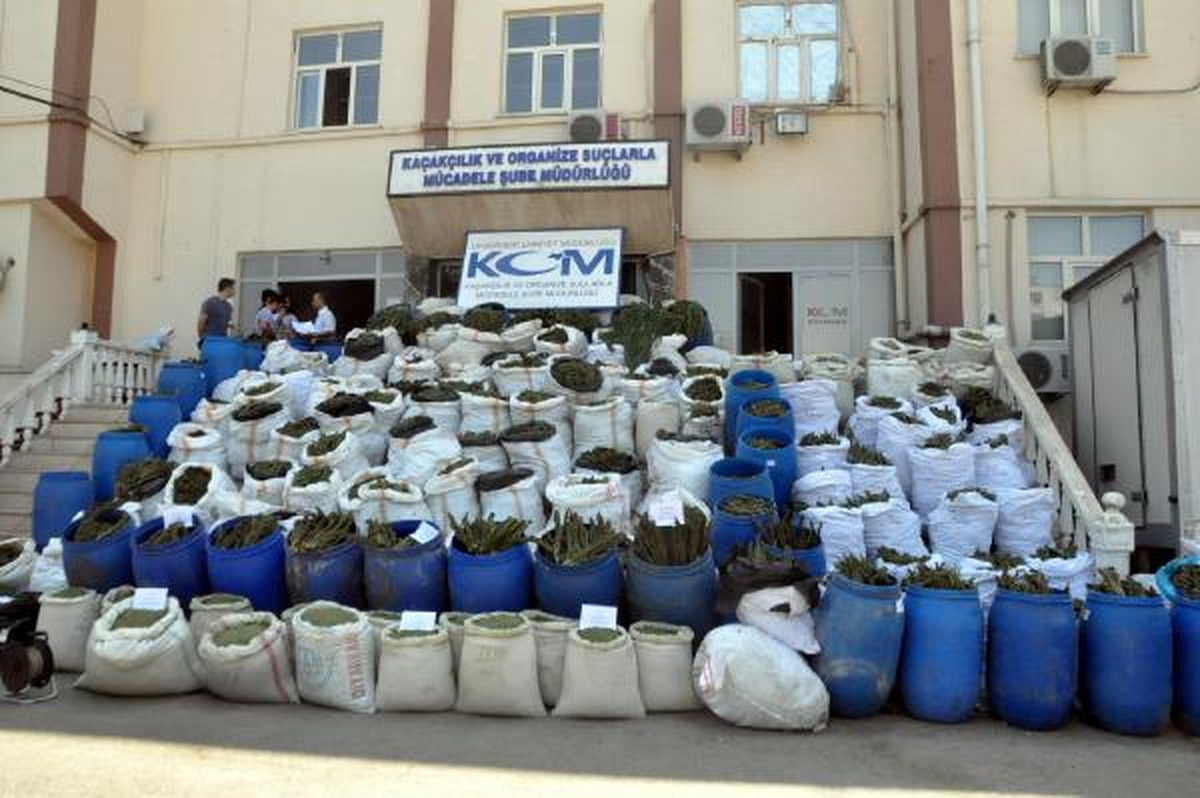 Diyarbakır\'da PKK\'ya Ait 3 Ton 769 Kilo Esrar Ele Geçti