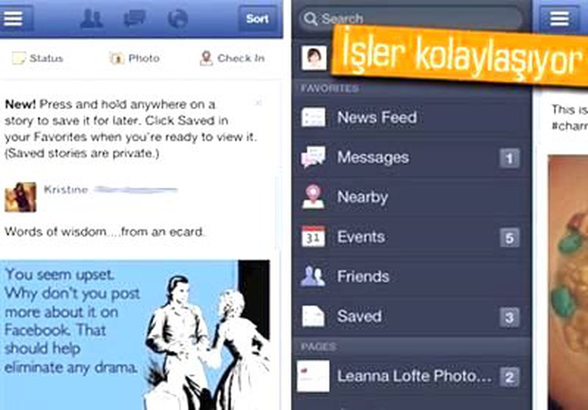 Facebook\'a Yeni Özellik: Kendine Link Saklamaca