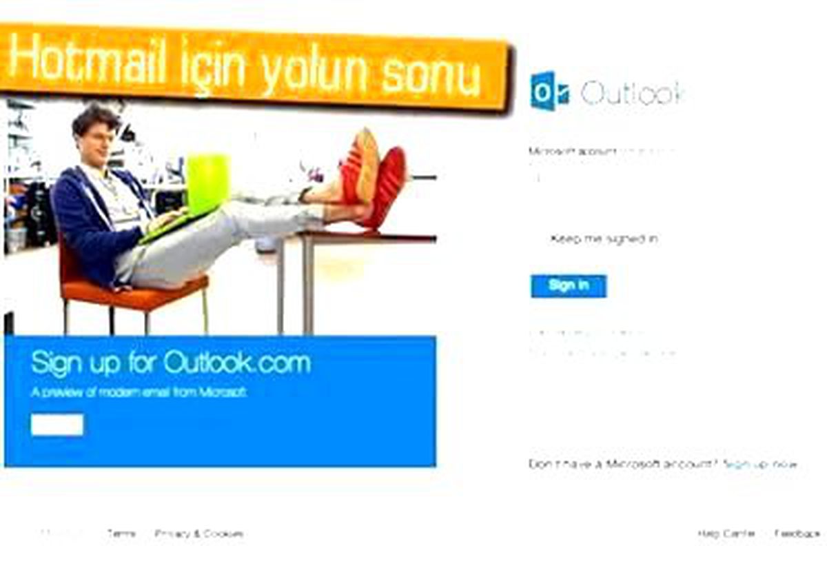 Güle Güle Hotmail, Hoş Geldin Outlook.com