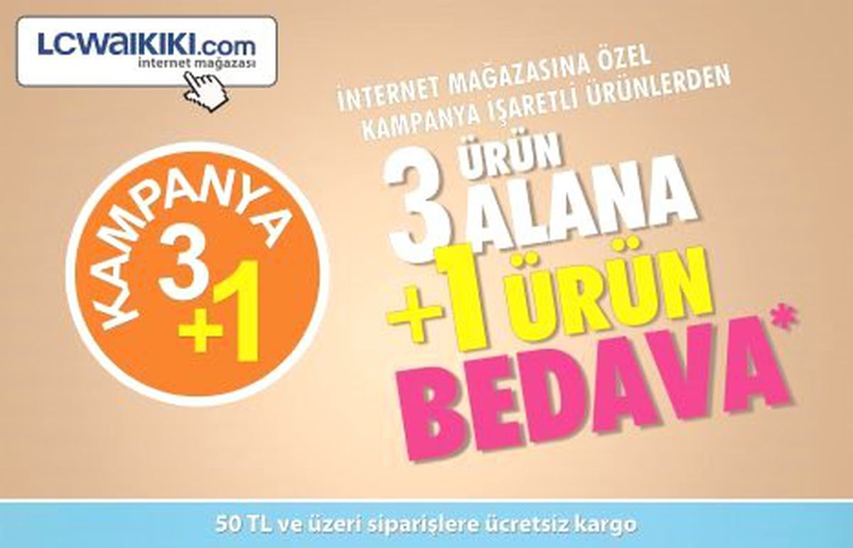 Lc Waıkıkı\'den 3+1 Kampanyası
