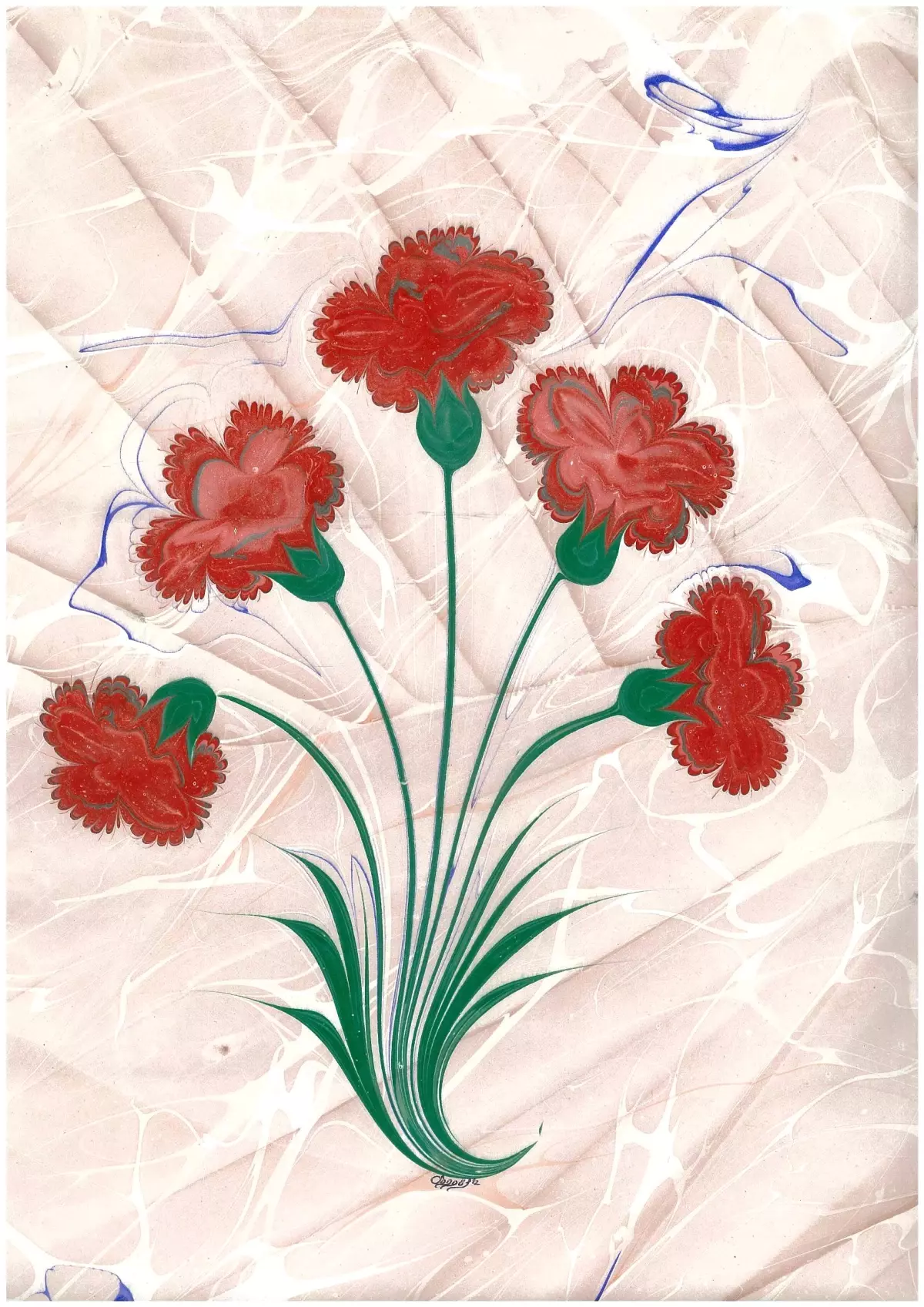 \'Sudaki Tılsım 6\' Ebru Sergisi Forum Trabzon\'da