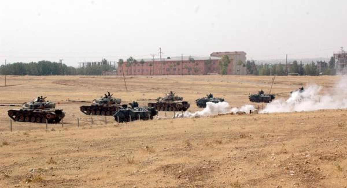 Suriye Sınırında Tank Tatbikatı