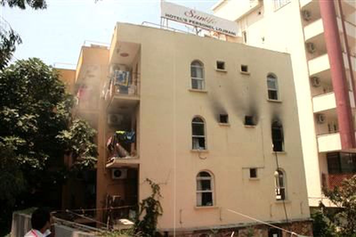 Otel Lojmanında Yangın
