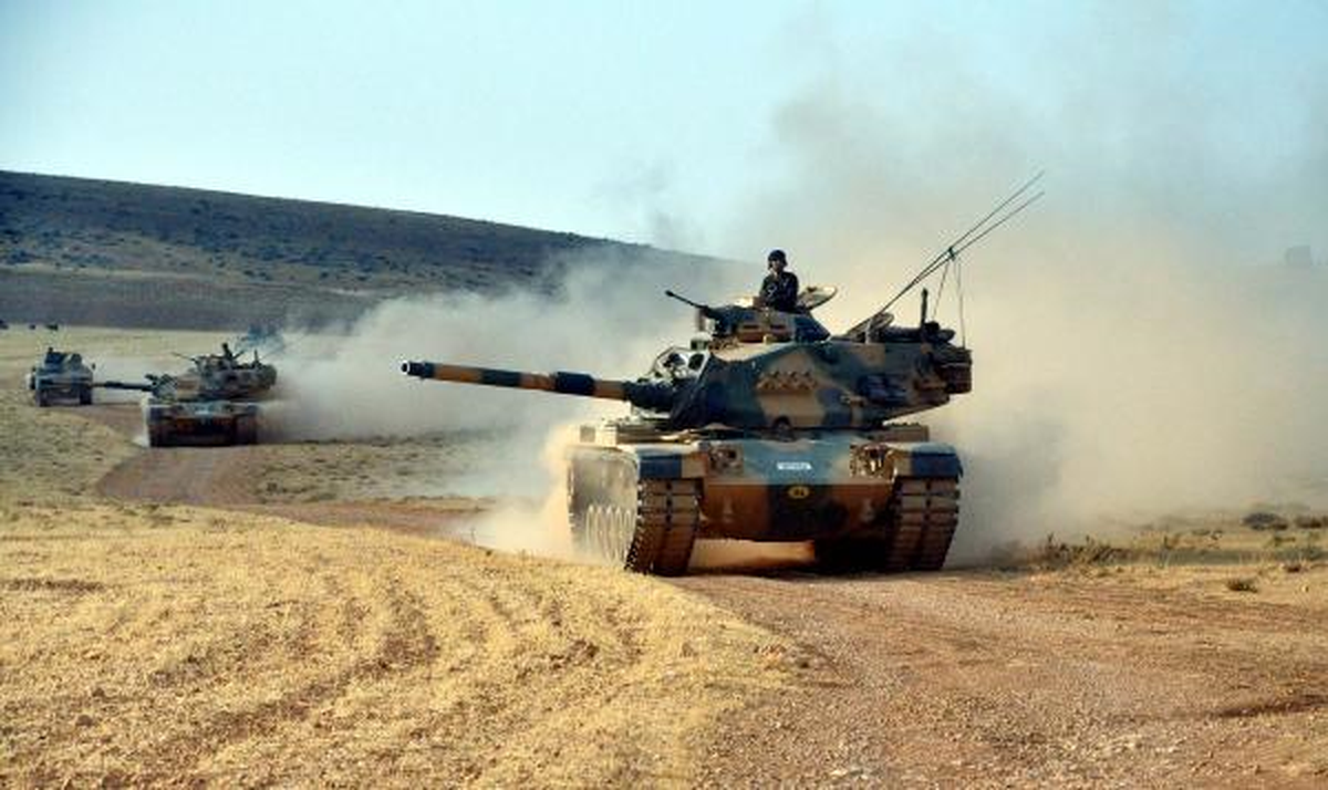 Suriye Sınırında Tank Tatbikatı