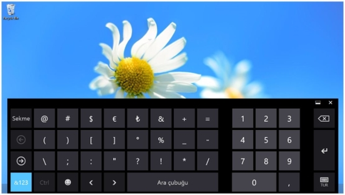 Yeni TL Simgesi Windows 8 İle Geliyor
