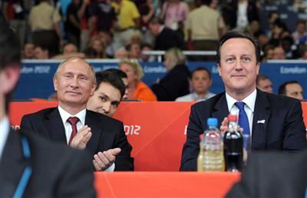 Putin ve Cameron, Birlikte Judo Final Müsabakasını İzledi